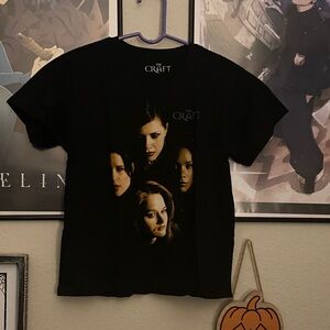 Sold ❌The Craft Black Graphic Crop Top